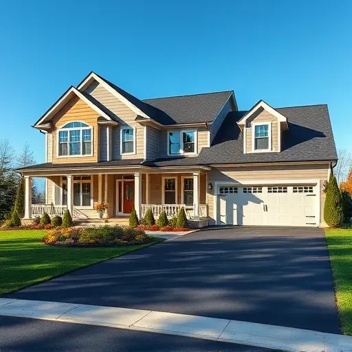 Completed modern residential home in Clementon NJ featuring elegant design, spacious porch, and colorful landscaping.