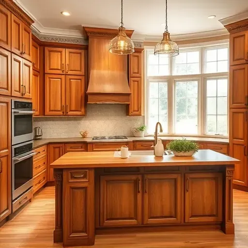 Recently renovated small kitchen in Blackwood NJ with navy cabinets, quartz countertops, subway tile backsplash, stainless steel appliances, hardwood floors, and modern lighting