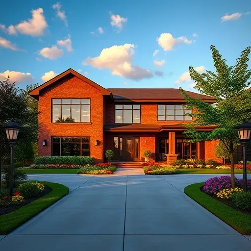 Stunning modern house in Glendora NJ with clean lines, large windows, landscaped yard, and inviting driveway.