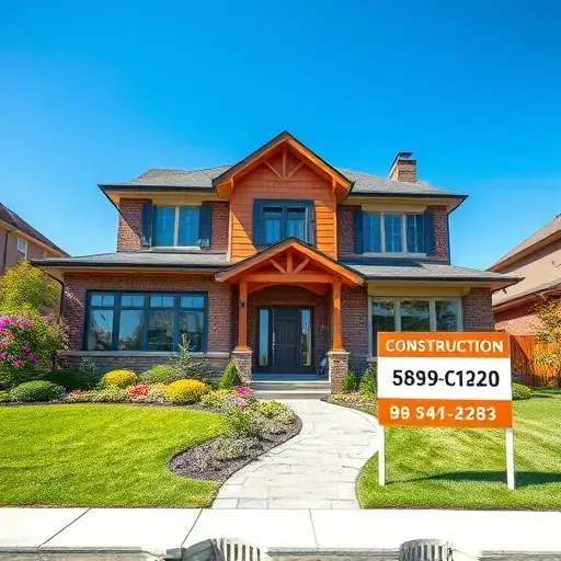 Completed General Contractor project in Deptford NJ featuring a modern home with brick and wood finishes and vibrant landscaping.