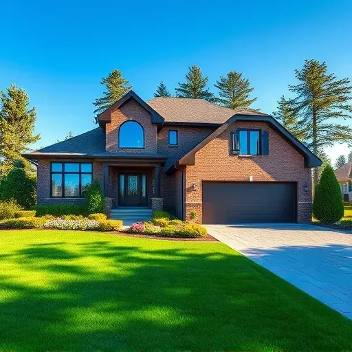 Completed residential project in Washington Township NJ featuring modern design, brickwork, manicured lawn, and vibrant flowers.