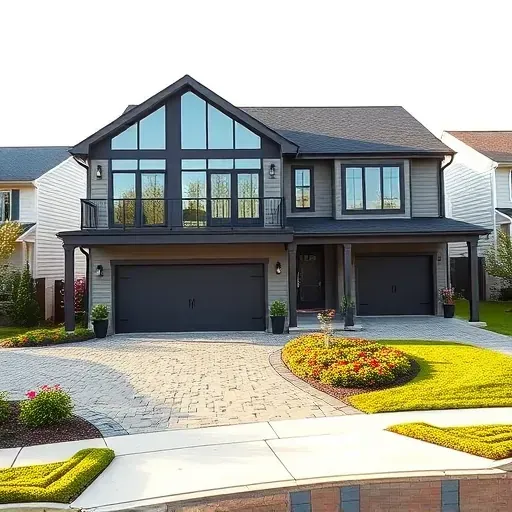 Completed modern home in Haddon Township NJ featuring energy-efficient windows, elegant landscaping, and a spacious garage.
