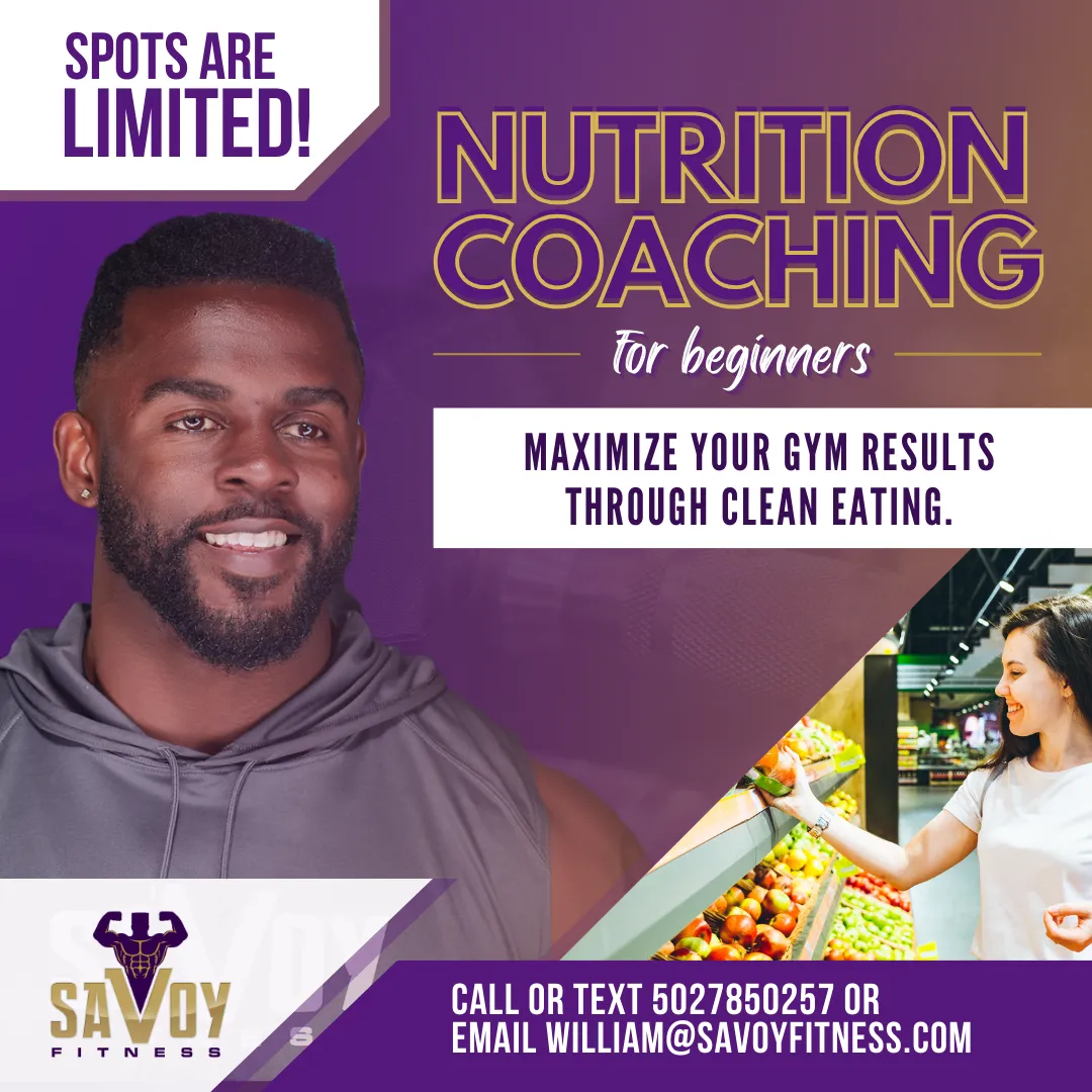Nutrition coaching at Savoy Fitness