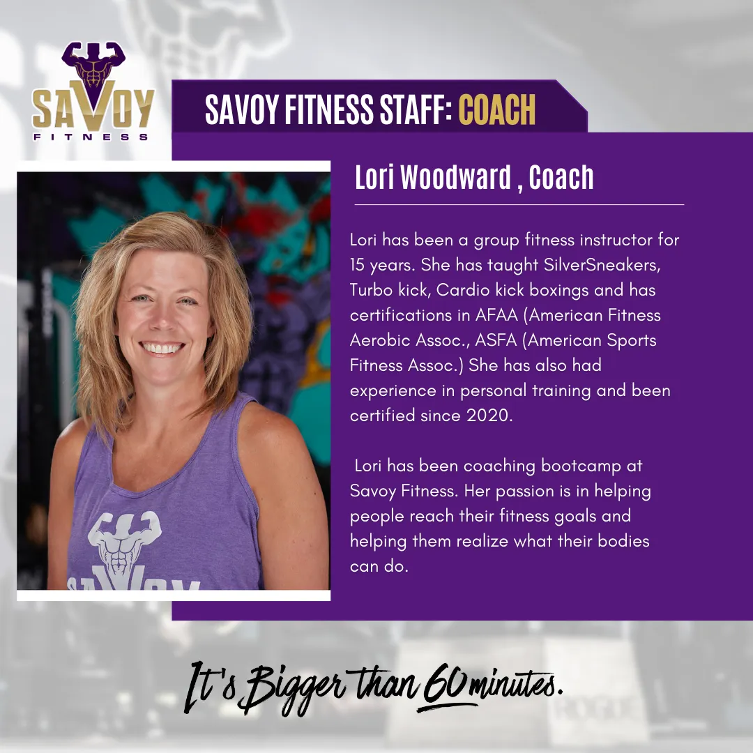 Lori Woodward Fitness Coach Savoy Fitness