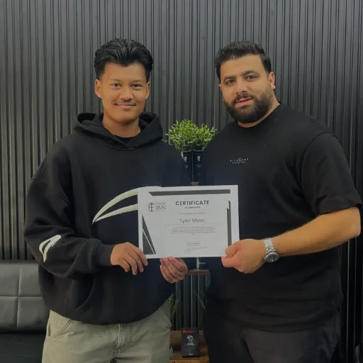 Fade Inn Barbers business flag