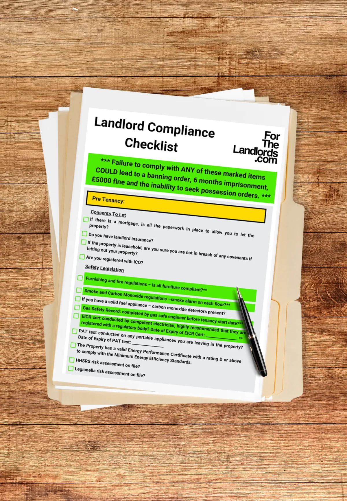 landlord compliance checklist