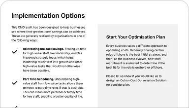 Strategy to reduce internal pressure and overheads
