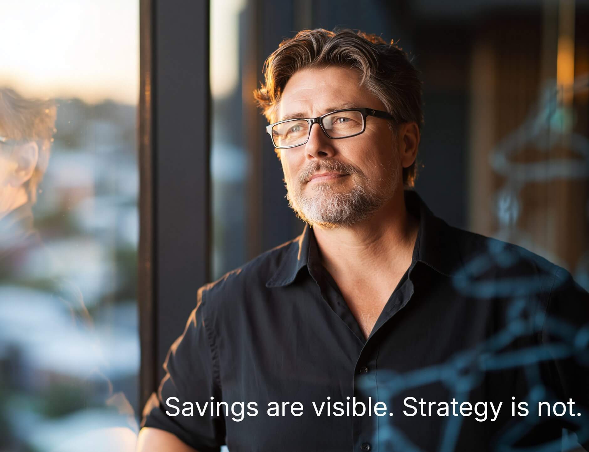 Business owner reviewing operational documents in a well-lit office
