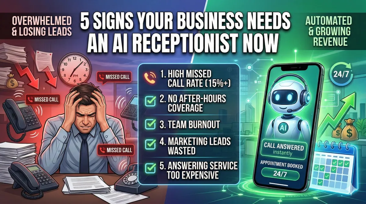 5 Signs Your Business Needs an AI Receptionist Right Now