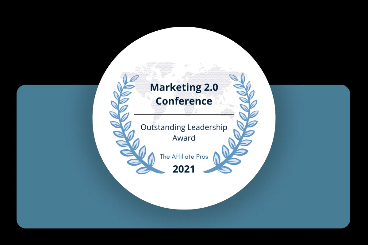 outstanding leadership award 2021 - the affiliate pros