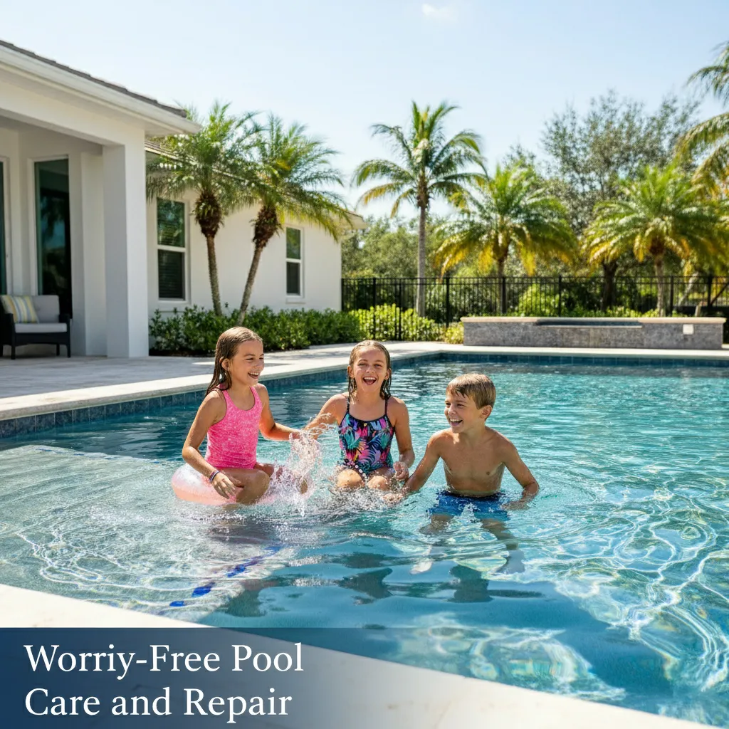 A person floats in a natural, clear tide pool.