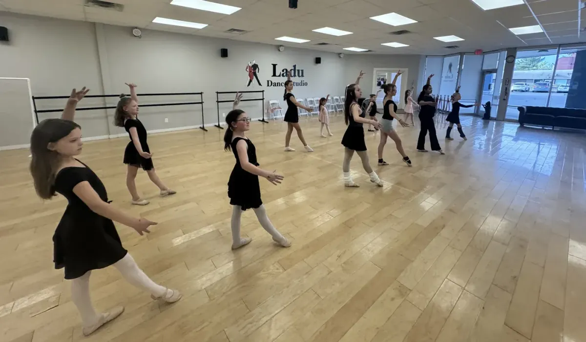 Kids ballet class at Ladu Dance Studio in Sandy, Utah