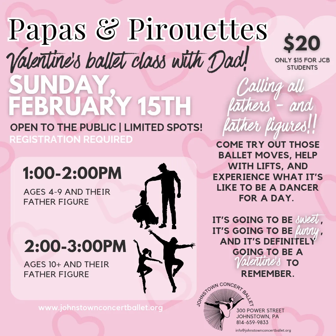 Johnstown Concert Ballet will present Beauty and the Beast April 17-18, 2026 at Pasquerilla Performing Arts Center