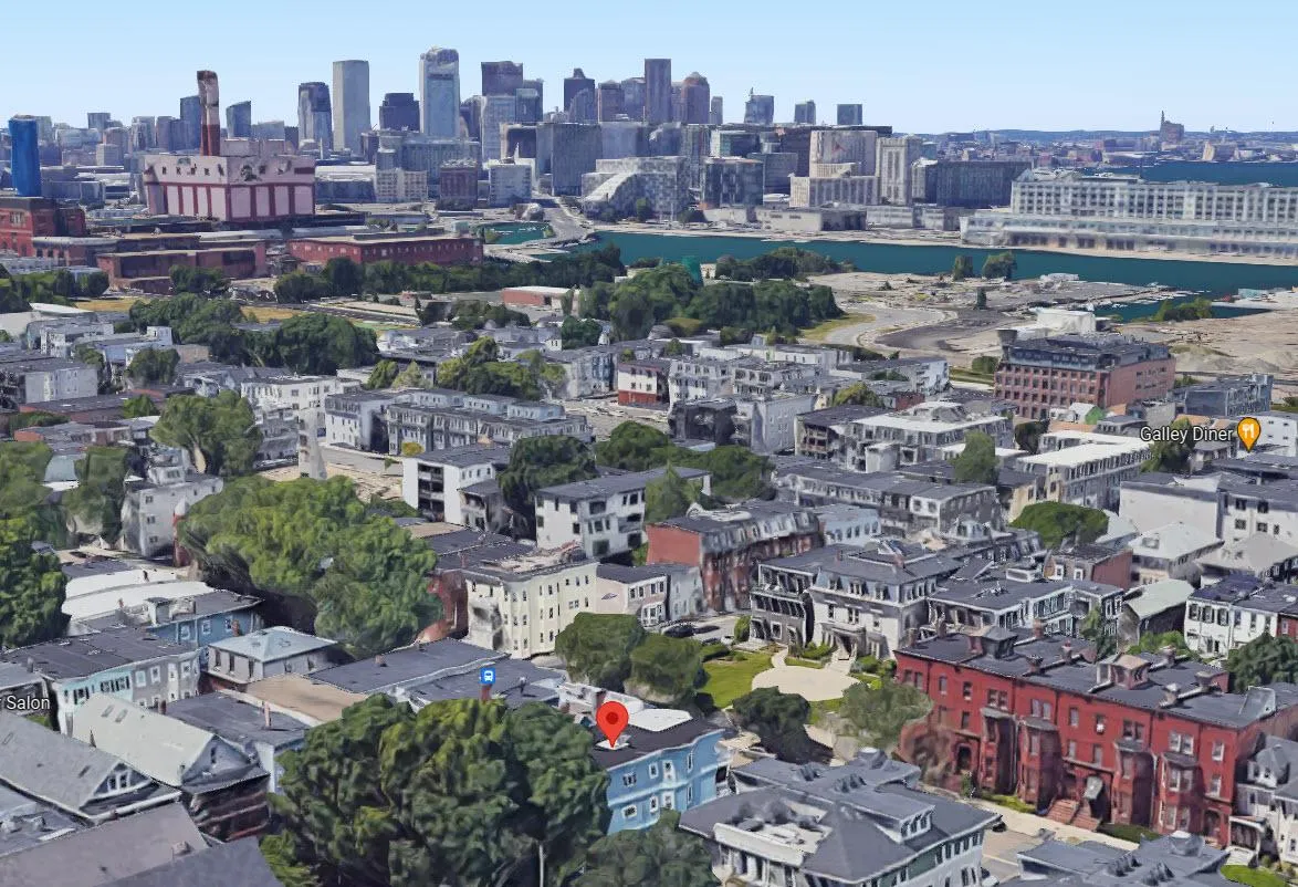 hallway between glass-panel doors