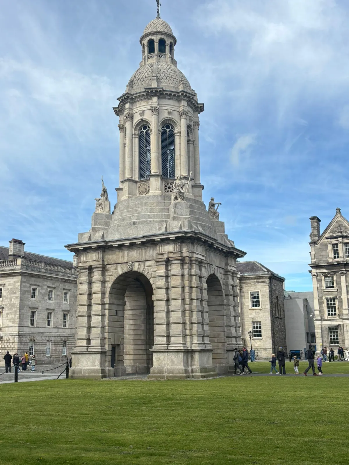 Trinity College Tower reptresenting stillness and space in Kay's life right now.