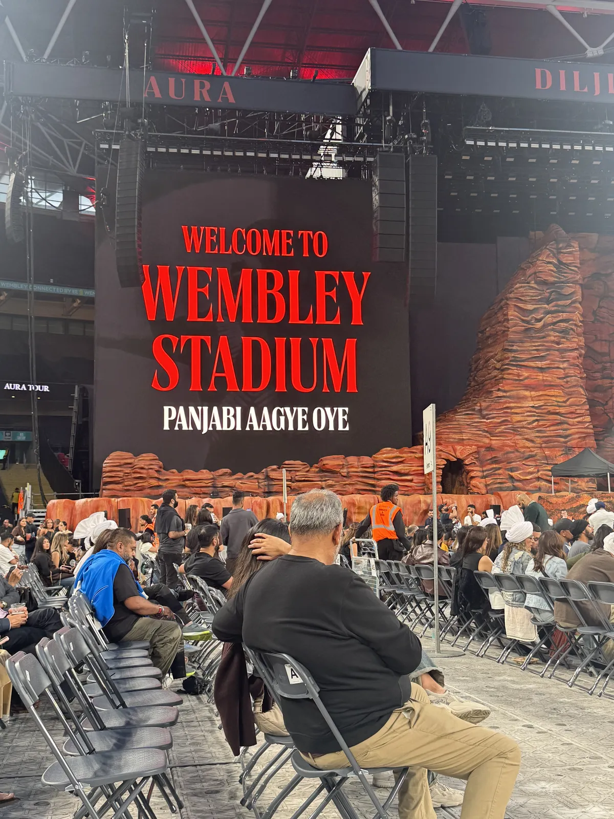Standing inside Wembley wearing her pagh, surrounded by Punjabi music, language and culture, Kay reflects on identity