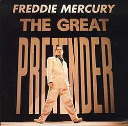 Artwork for The Great Pretender by Freddie Mercury, chosen alongside a reflection on reality television, authenticity, performance and the blurred line between being yourself and performing yourself.