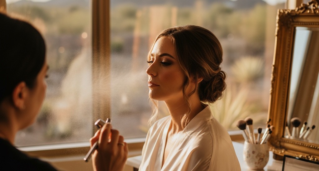 Arizona wedding hair and makeup | Heartcraft Wedding Films