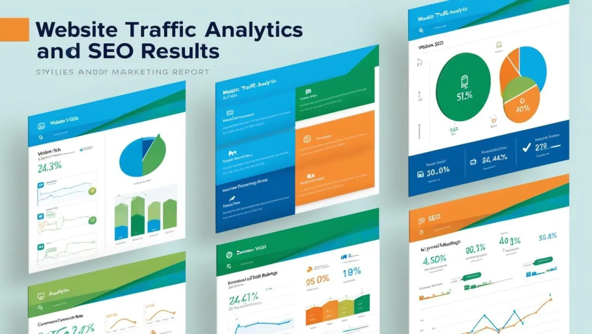 Website traffic analytics and SEO results
