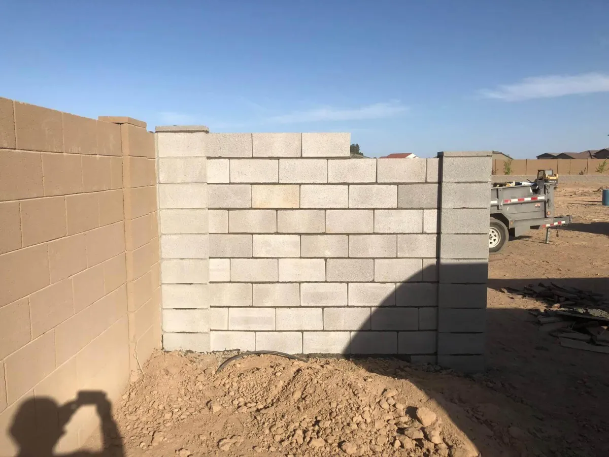 block fence job in Mesa AZ - Phoenix Block Wall Fence