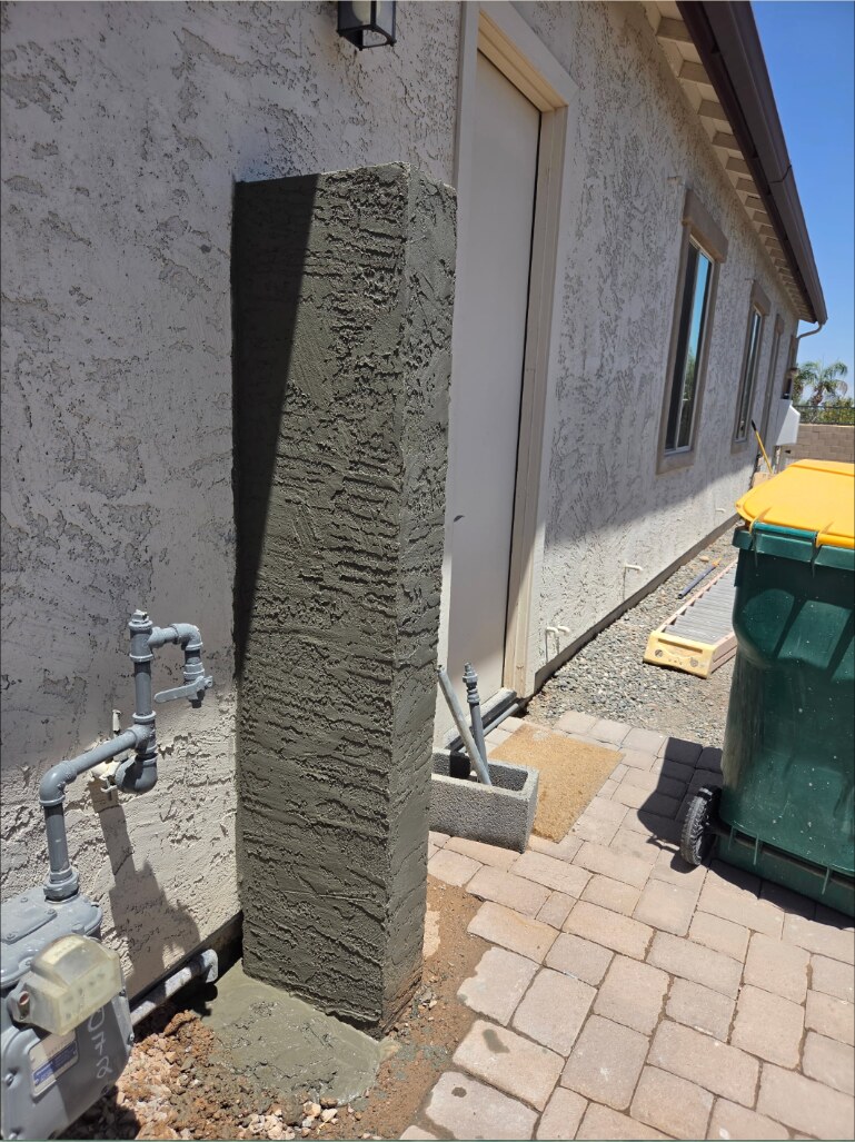 Block wall pillar repair in Phoenix, Arizona