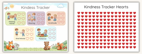 Kindness Tracker & Kindness Tracker Hearts