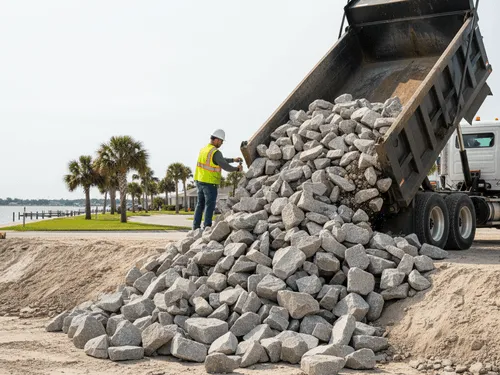Riprap Rock Hauling in Vero Beach, FL