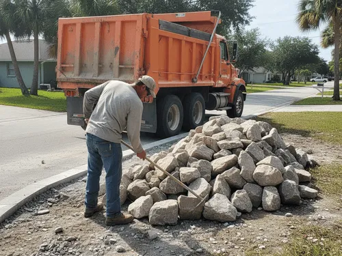 Fort Pierce, FL Riprap Rock Hauling