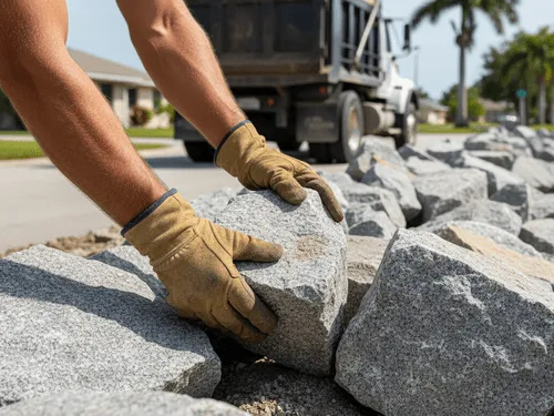 Sebastian, FL Riprap Rock Hauling
