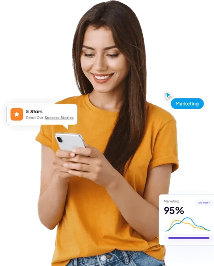 Analytics and growth dashboard illustration