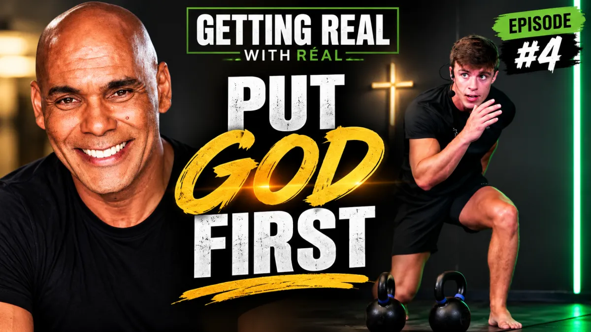 Real Andrews and Carl Spellman on the Getting Real with Real podcast, Episode 4, Put God First