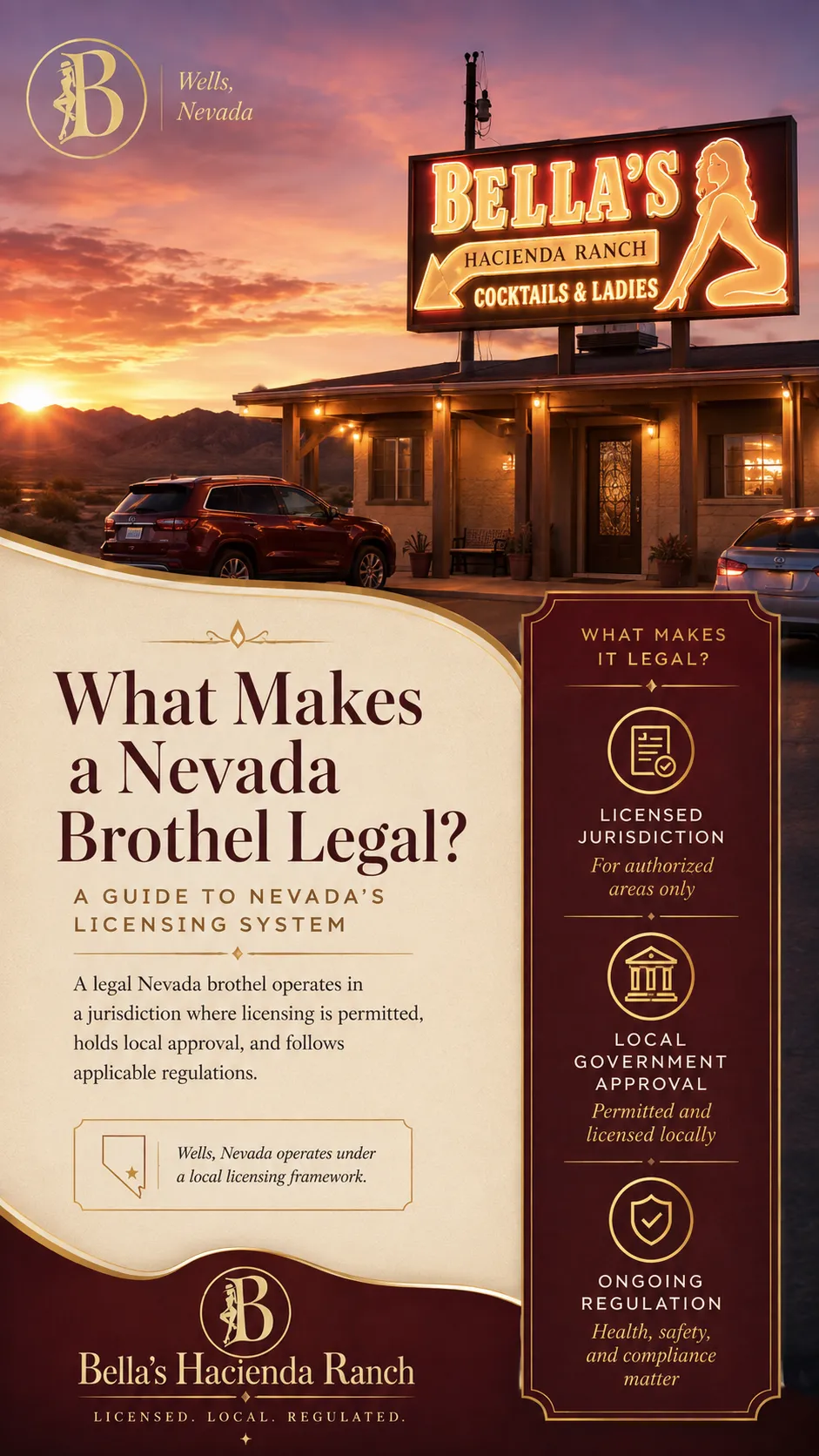 What Makes a Nevada Brothel Legal? | Bella’s Hacienda Ranch