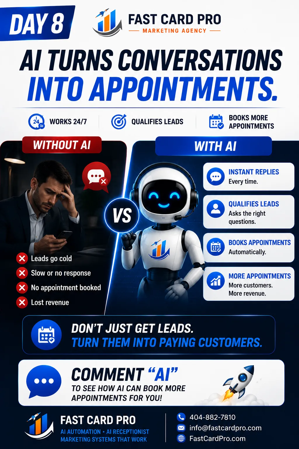 Fast Card Pro AI automation helping small business owners save time