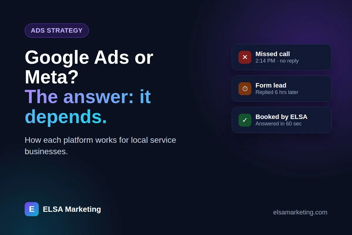 Google Ads vs. Facebook Ads for Local Service Businesses: Which Should You Use?