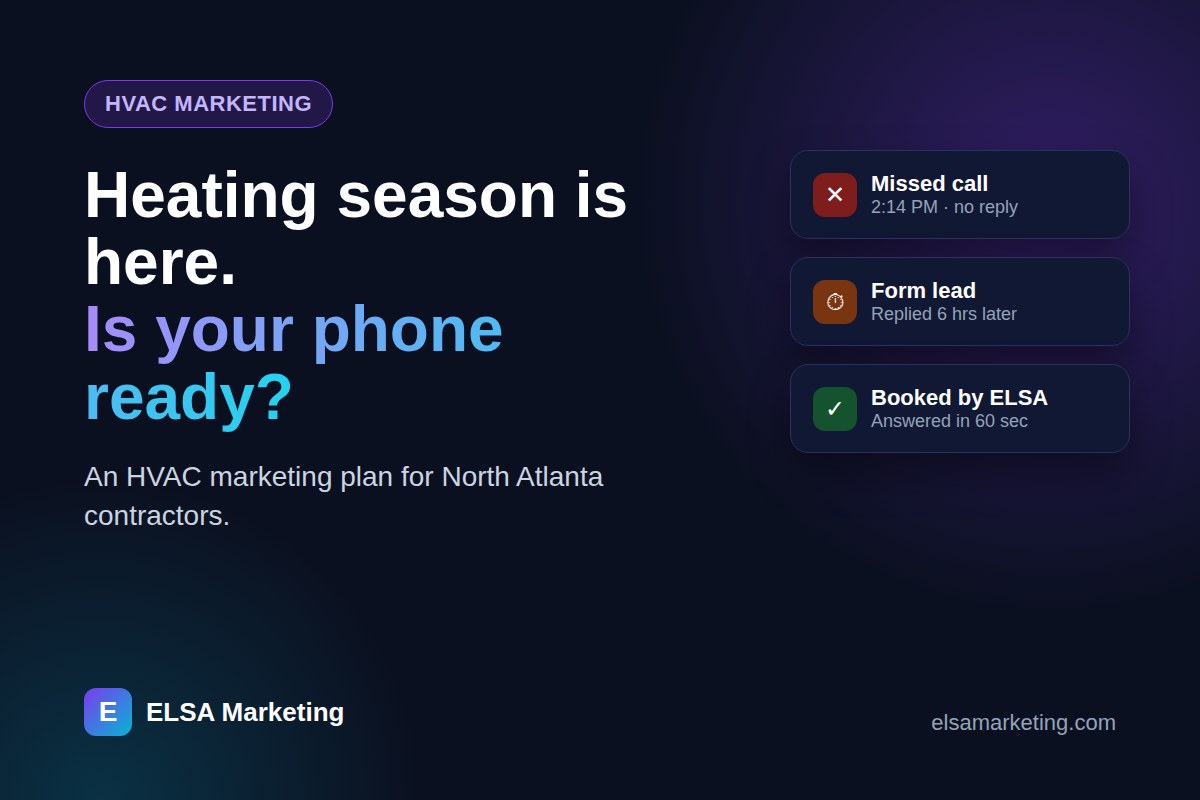 HVAC Marketing in North Atlanta: How to Book More Service Calls This Heating Season