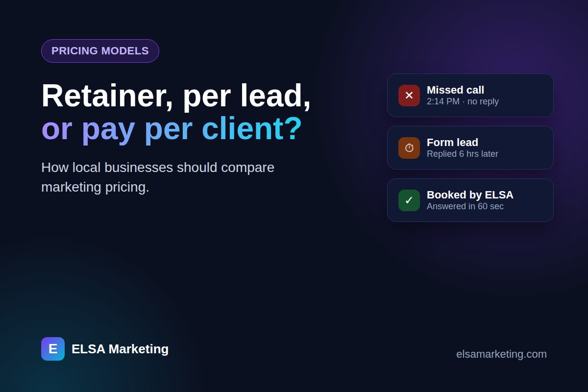 Pay Per Client vs. Retainer vs. Pay Per Lead: Which Marketing Model Fits a Local Business?