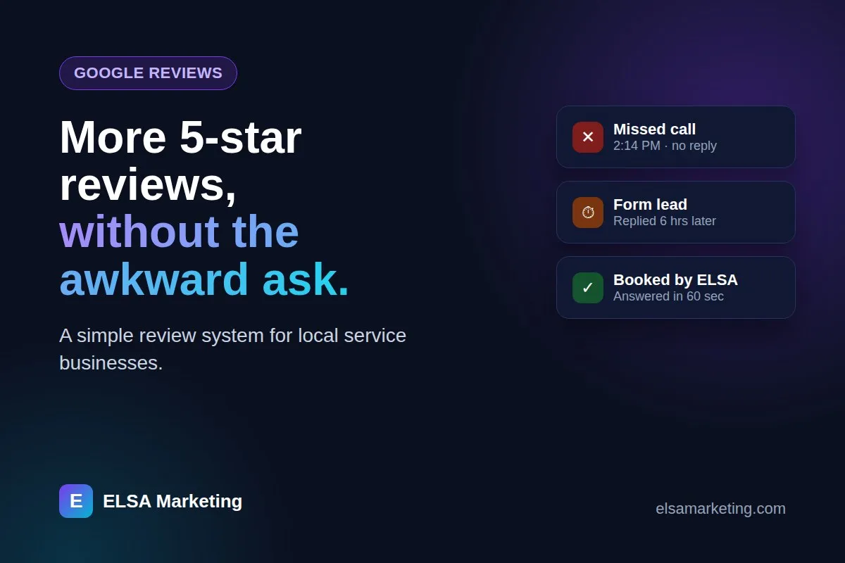 How to get more Google reviews for a local business - ELSA Marketing Alpharetta