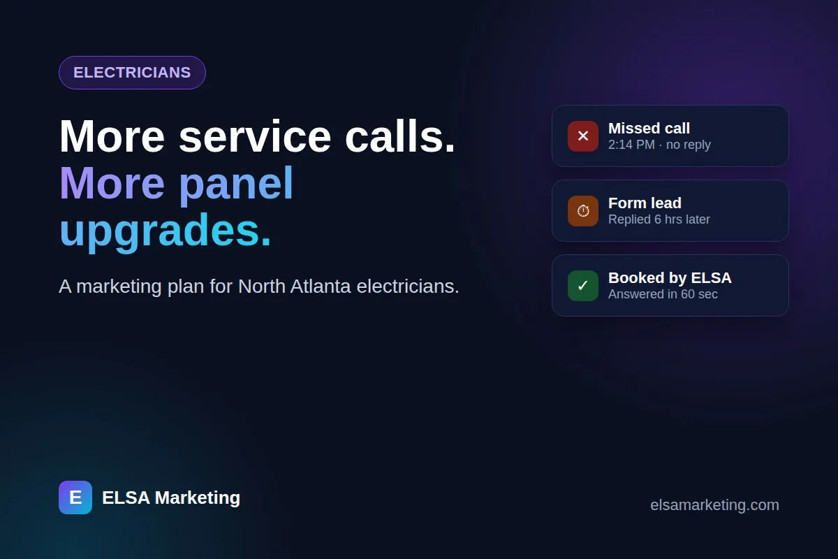 Electrician Marketing: How to Get More Service Calls and Bigger Jobs