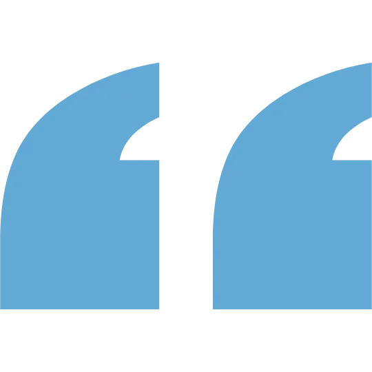 quote mark for 5 star review