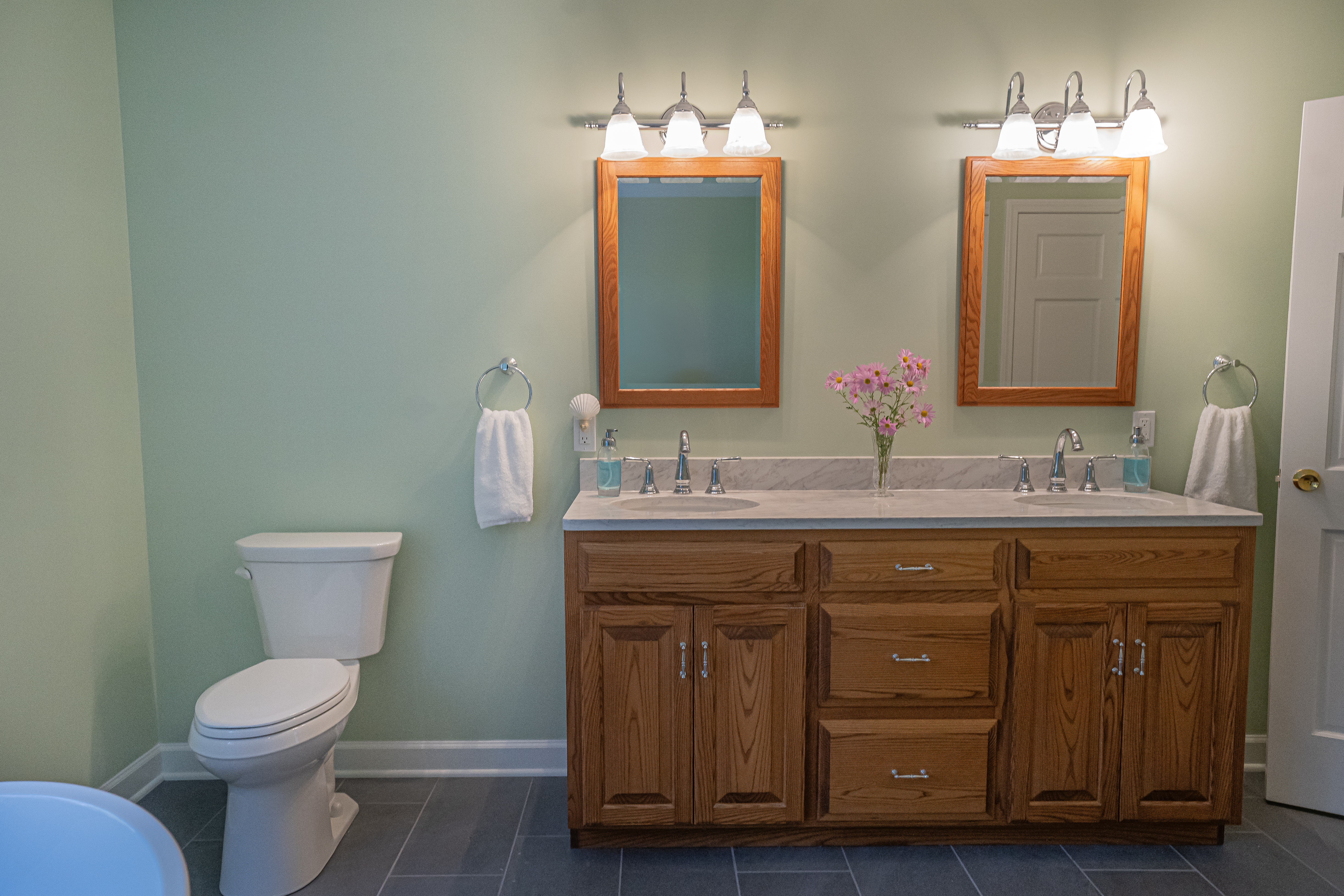 modern bathroom remodel in tolland county, ct