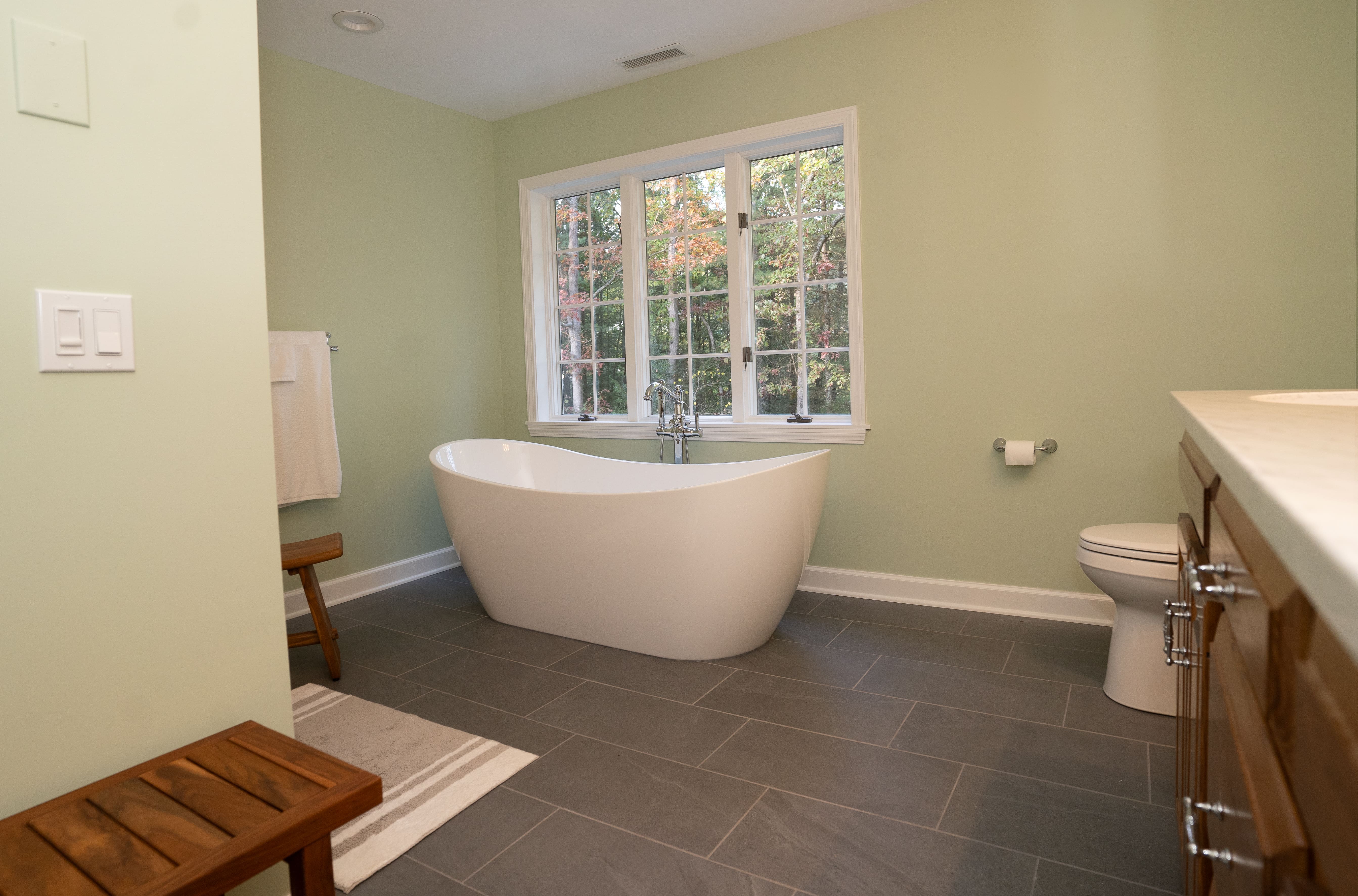 modern bathroom remodel by Kitchen & Bath by Ellington Management in Tolland County