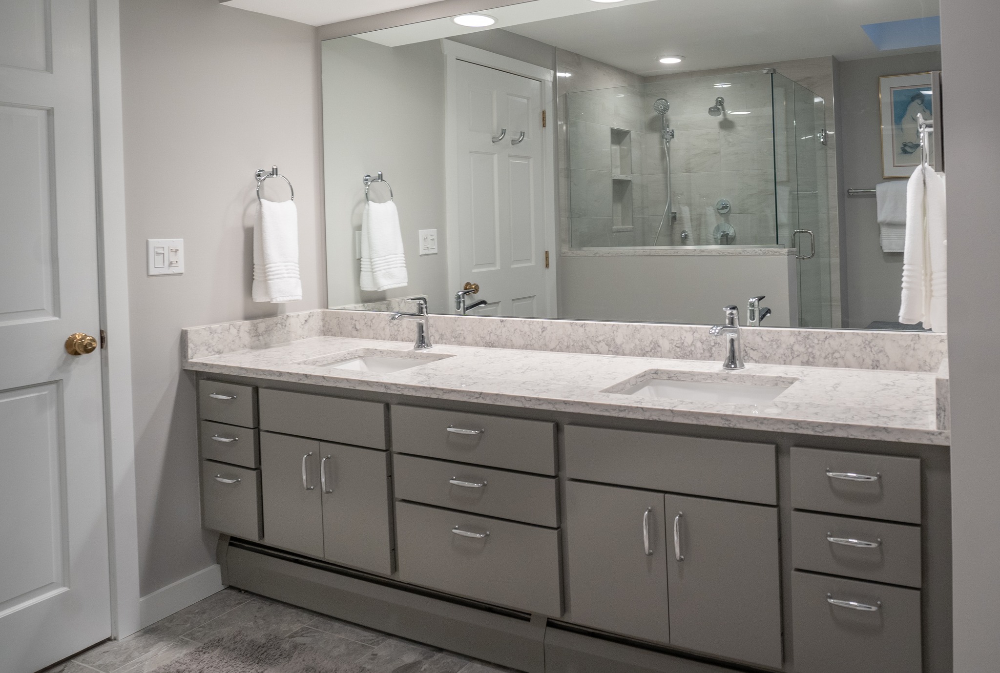 expertly designed master bathroom in tolland county, ct