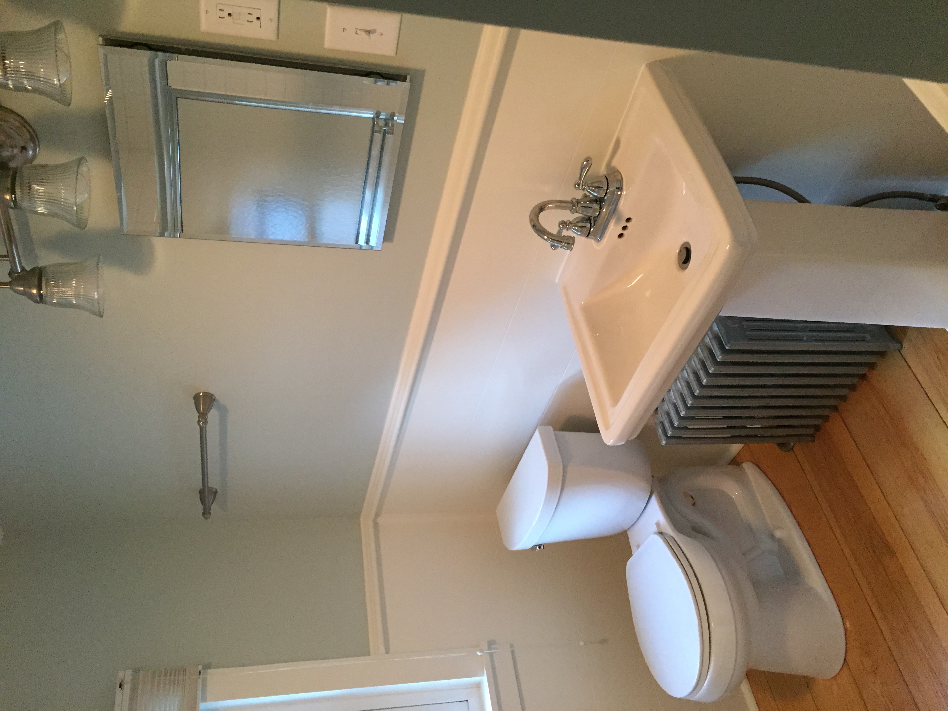 bathroom renovation with improved layout and storage