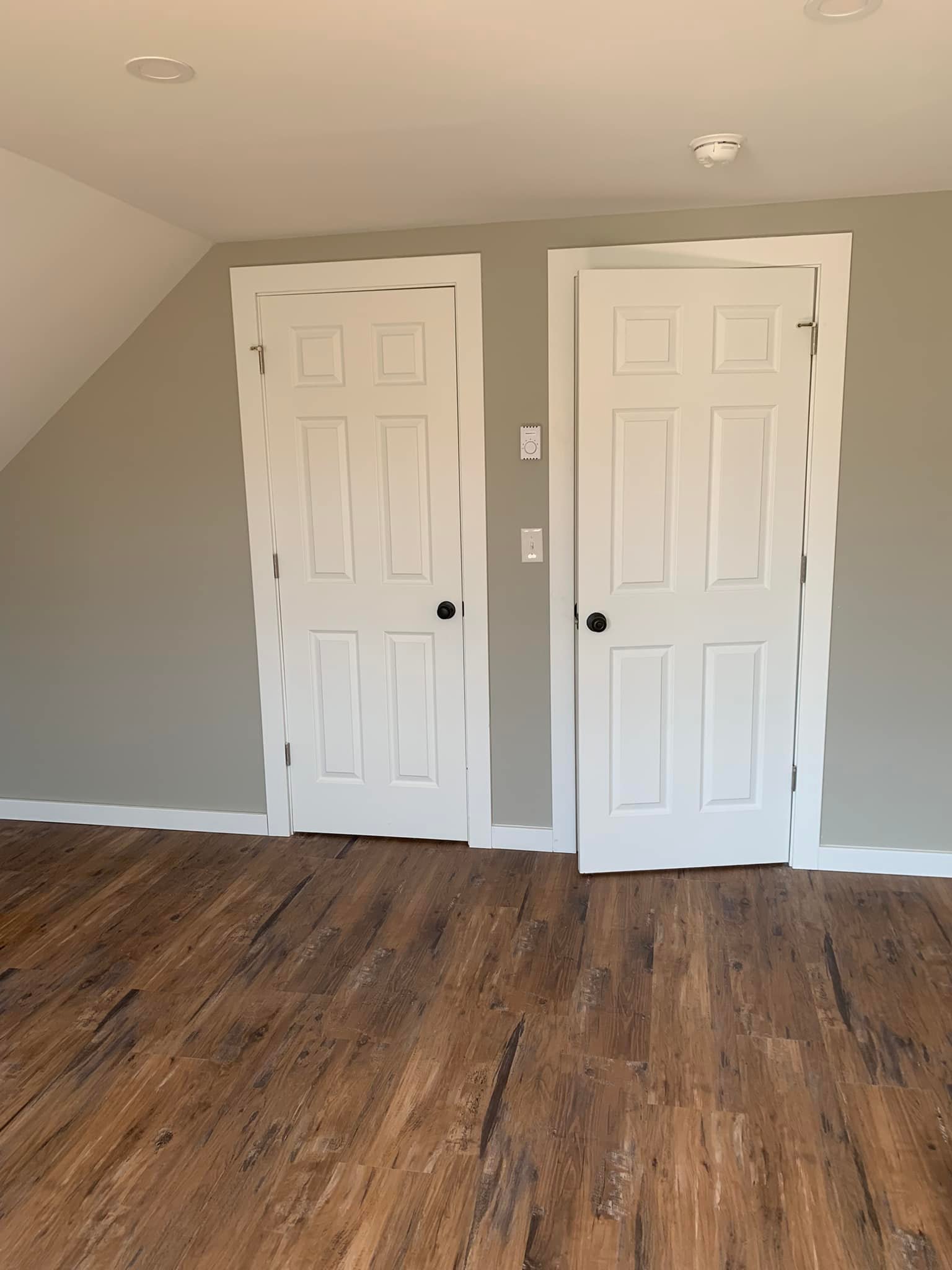 room repaint with updated wall color and clean finish