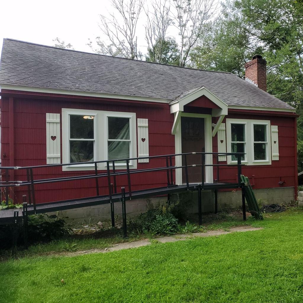 freshly painted doors and trim with clean lines