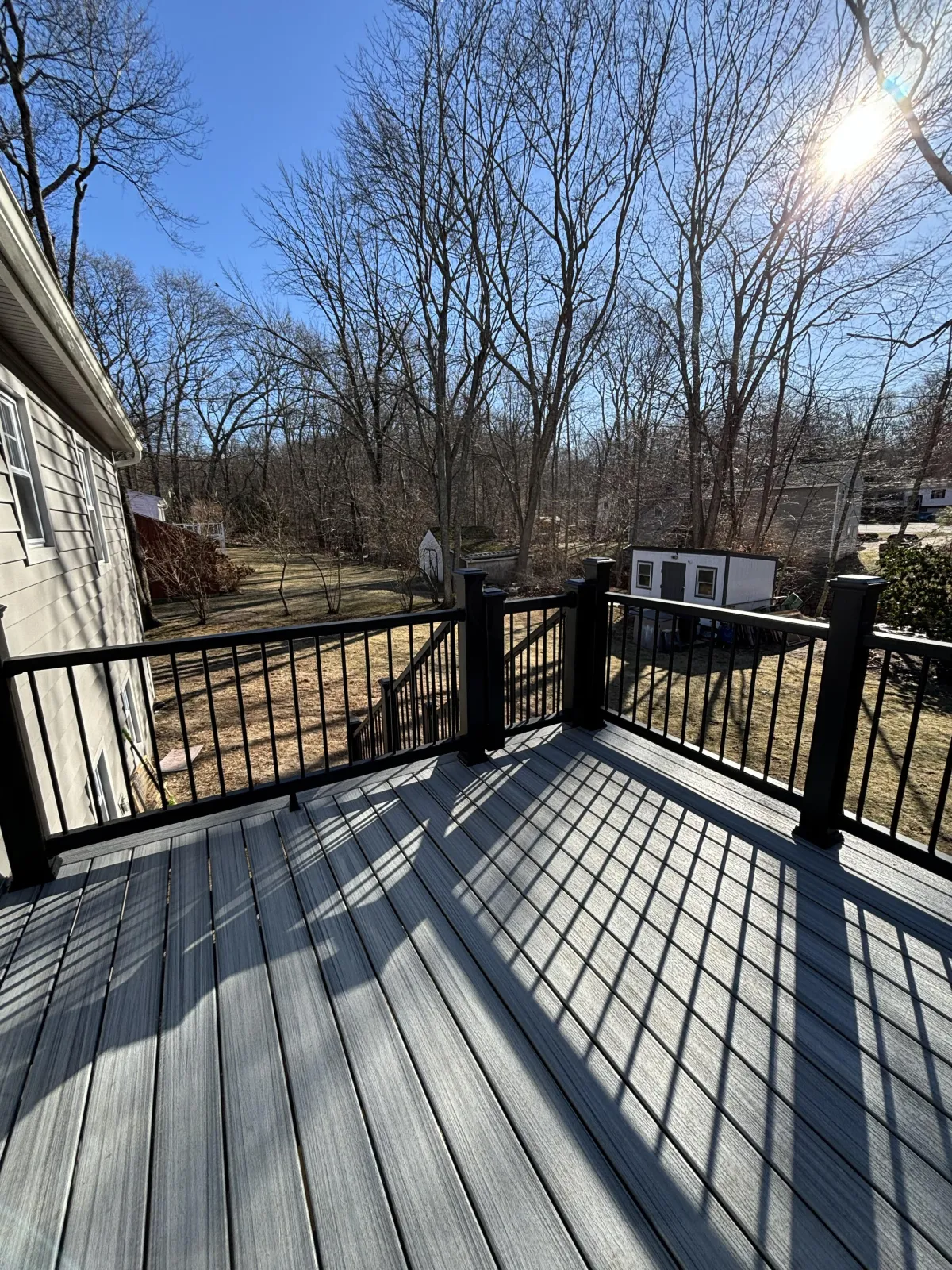 custom deck builder Thompson CT outdoor space