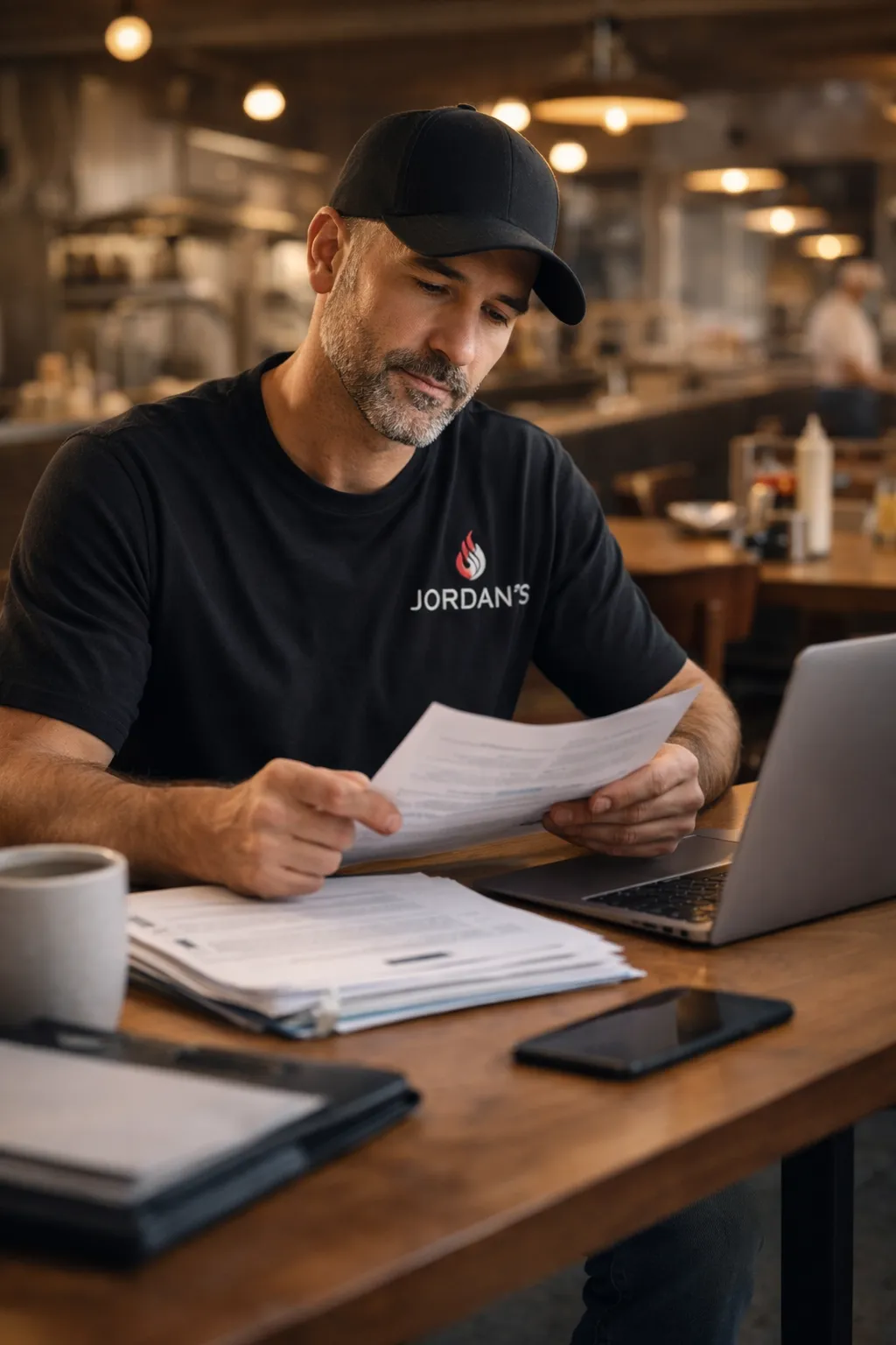 A man with long hair wearing a black jacket