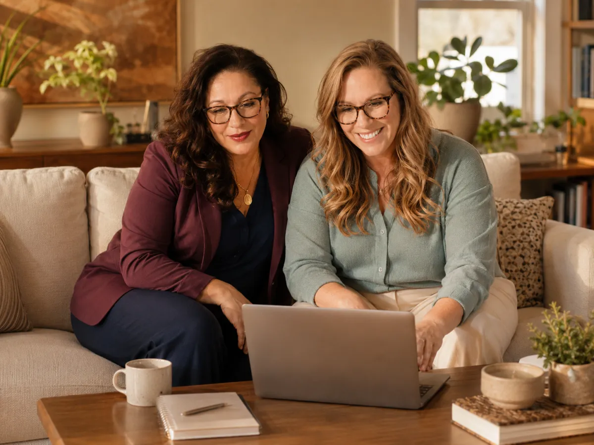 Kelsey and Cindy working together