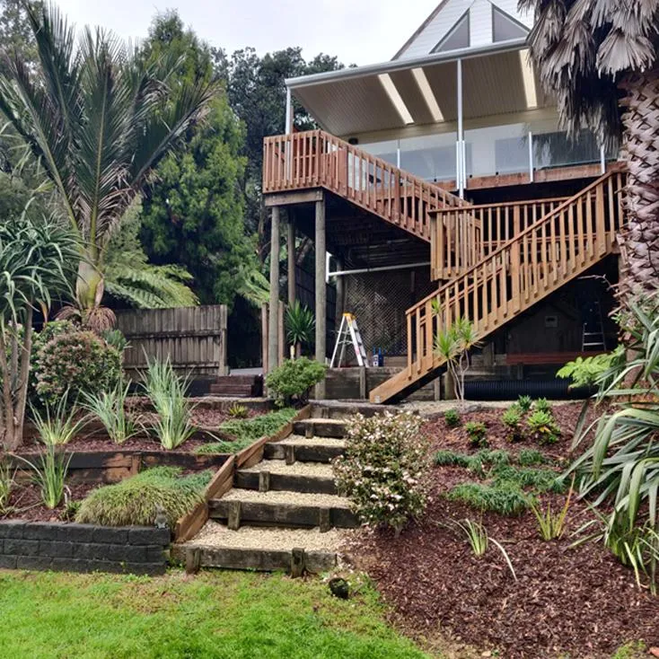 Flower garden with seasonal colour in Auckland