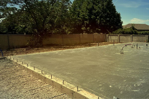 Pickleball court foundation